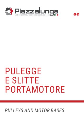 Pulleys, variators, motor bases and rails