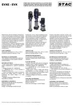 Vertical multistage pumps EVX series / EVXE series