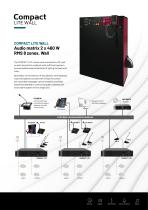 COMPACT LITE, Audio matrix 2 x 460 W RMS 8 zones, for rack or wall-3