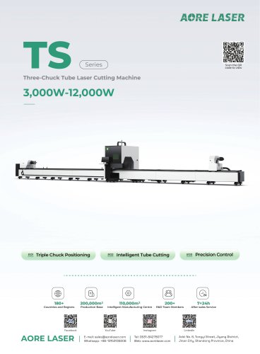 AORE LASER Three-Chuck Tube Laser Cutting Machine TS6020