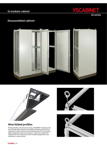 Disassembled cabinet