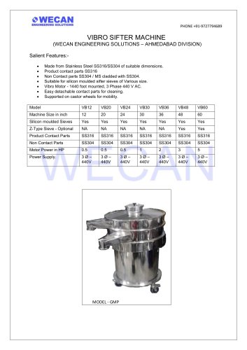VIBRO SIFTER MACHINE