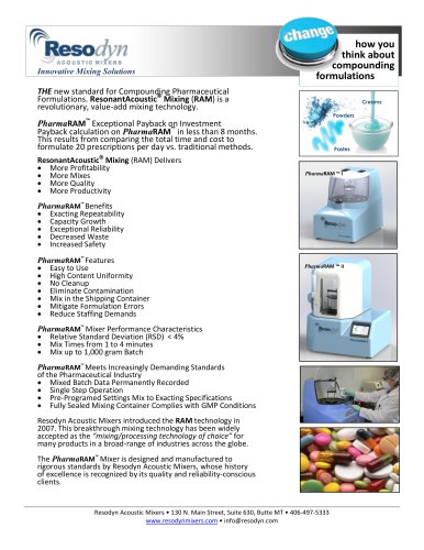 PharmaRAM Compounding