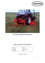 Bale lifter, UM-7780-1