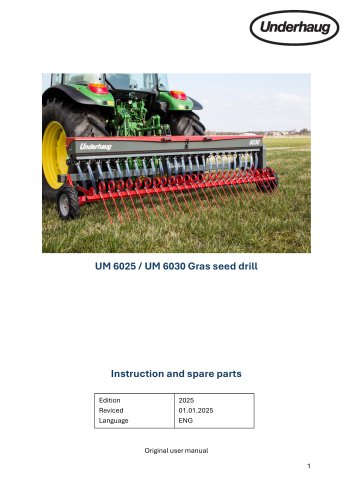 UM 6025 Grass seed drill 