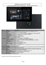 EVI-YZ14P: 14-inch Android tablet with POE Ethernet port – Optional proximity sensor