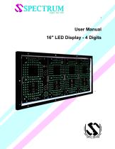 LED Display for gas stations 16´´- 4-1