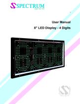 LED Display for gas stations 8”- 4 -1
