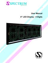 LED Display for gas stations 8”- 5 -1