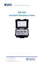 GM-10kV High Voltage Insulated Megohm Meter-Catalog-1