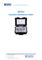 GM-5kV Adjustable Megohm Meter-Catalog-1