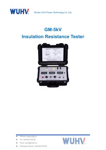 GM-5kV Insulation Resistance Tester-Catalog