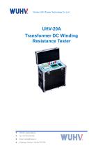 UHV-20A Transformer DC Resistance Test Set-Catalog-1