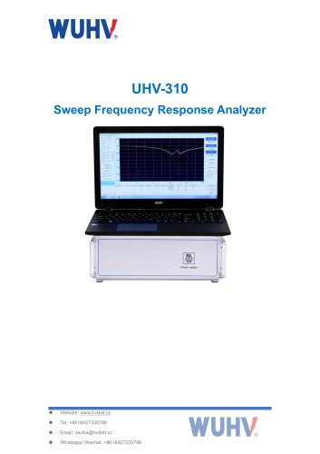 UHV-310 SFRA Test Set -Catalog