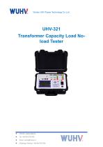 UHV-321 Transformer Load And No-load Losses Tester-Catalog-1