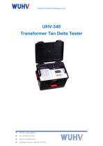 UHV-340 Transformer Tan Delta Tester -Catalog