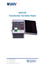 UHV-341 Transformer Dielectric Loss Factor Tester-Catalog