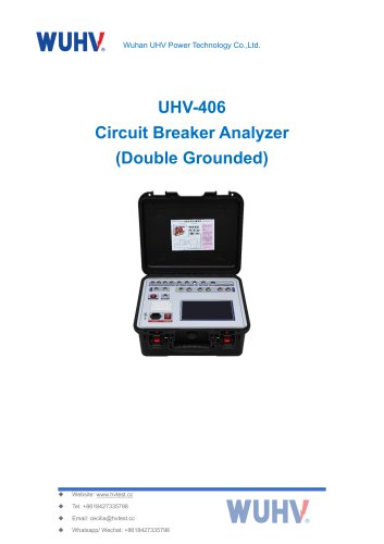 UHV-406 Circuit Breaker Tester (Double Grounded)-Catalog