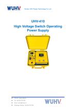 UHV-410 High Voltage Switch Operating Power Supply-Catalog