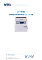 UHV-6100 Transformer Oil BDV Tester-Catalog-1