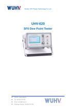 UHV-620 SF6 Moisture Water Content Tester-Catalog