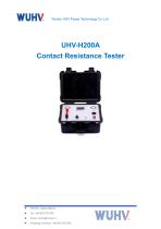 UHV-H200A Contact Loop Resistance Tester -Catalog-1