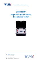 UHV-H200P High Precision Loop Resistance Tester -Catalog-1