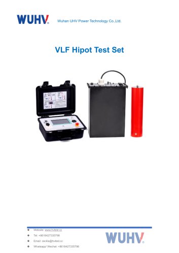 VLF Hipot Tester-Catalog