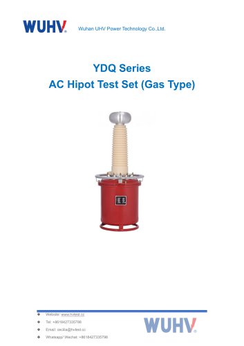 YDQ Series Gas Type AC DC Hipot Tester-Catalog