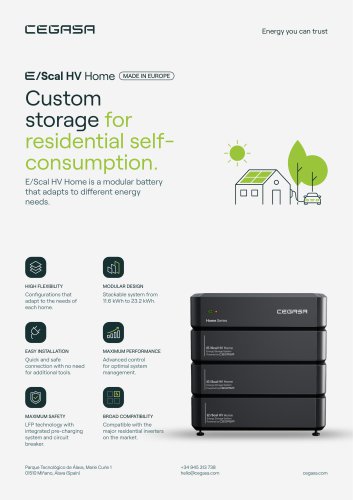 Data sheet E/Scal HV Home