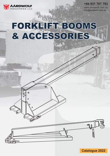 Forklift Booms and Accessories