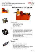 Threading machine F114 type V26-1