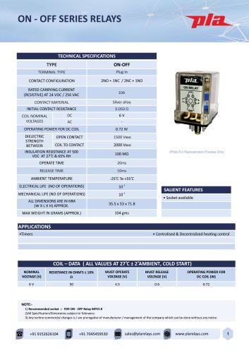 ON - OFF RELAY