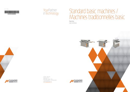 Standard basic machines / Machines traditionnelles basic