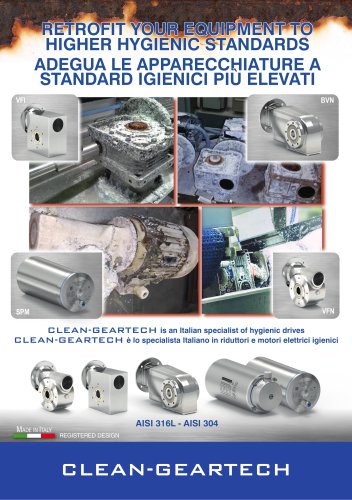 RETROFIT YOUR EQUIPMENT TO HIGHER HYGIENIC STANDARDS