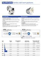  The VFN Series Stainless steel worm gearboxes