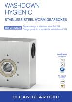 WASHDOWN HYGIENIC The VFI Series-1