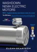 WASHDOWN NEMA ELECTRIC MOTORS The SPM Series-1