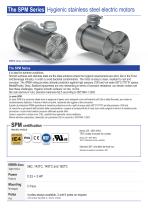 WASHDOWN NEMA ELECTRIC MOTORS The SPM Series-2