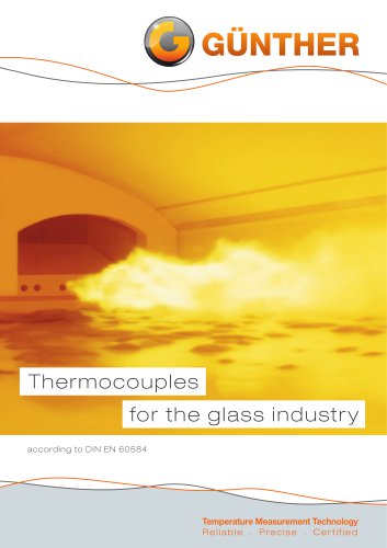 Thermocouples for the glass industry