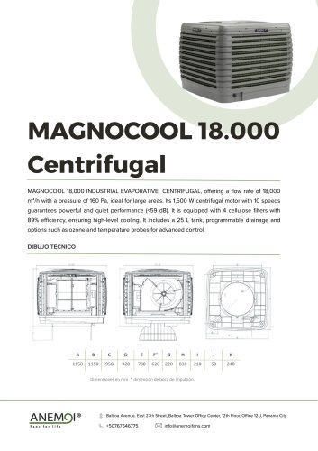 MAGNOCOOL 18.000 Centr&iacute;fugo 