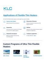 KLC Ultra Thin Flexible Heater -5