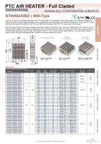 PTC Air Heater Satandard MSH Type-1