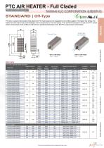 PTC Air Heater Standard OH Type-1