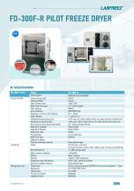 Brochure Labfreez® FD-F series pilot freeze dryers lyophilizers machine -19