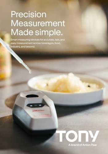 Tony - A brand of Anton Paar - Product Brochure