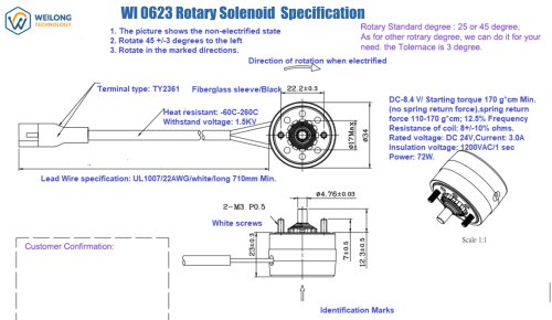 WL0623 Rotary solenoid