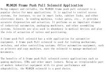 WL0626 Frame Push Pull Solenoid Application-2