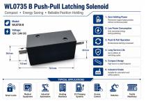 WL0735B Push pull latching solenoid industrial application-3
