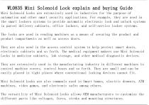 WL0835 Mini Solenoid Lock explain and buying Guide-2